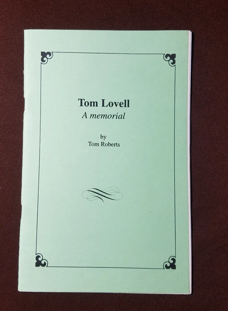 Tom Lovell A Memorial by Tom Roberts 1997 Pulpcon 26