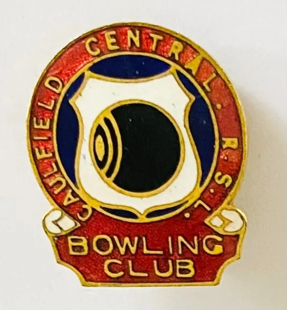 Caulfield Central RSL Bowling Club Badge Pin Rare Vintage (L2)