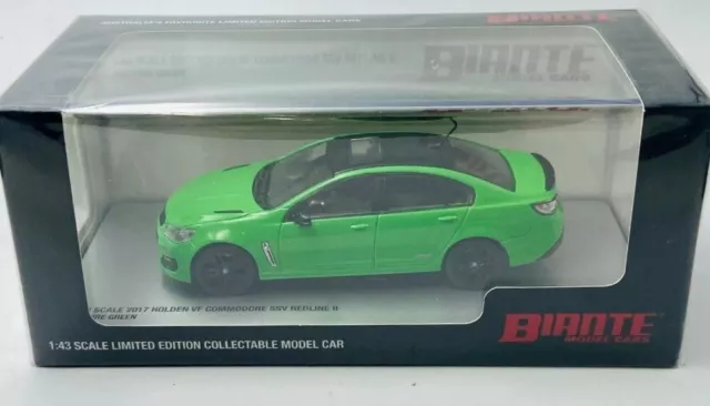 1/43 Holden Vf Commodore Ssv Redline Spitfire Green Biante Model Car Rare Vhtf