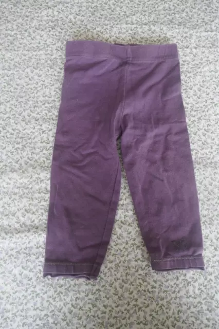 Legging violet (95% coton) T. 12 mois ORCHESTRA