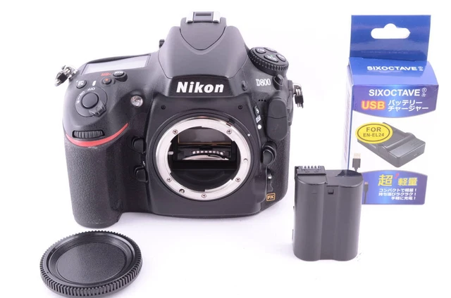 Nikon D800 36.3MP Digital SLR Camera Black【Shutter Count:6,386】From Japan Seller