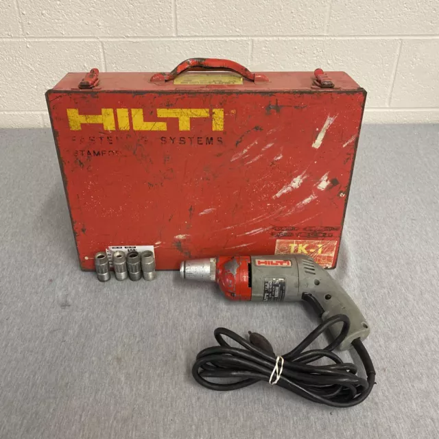 Hilti TK-1 4.5 AMP 1/4" Fastener Screw Gun w/ Case & Bits