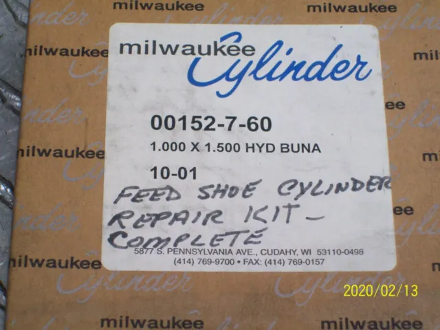New Milwaukee Cylinder 00152-7-60 Service Part Kit