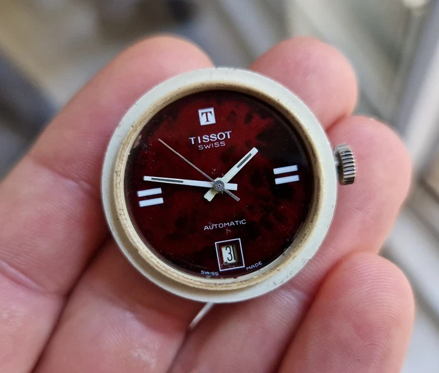 Mouvement De Montre Mécanique Automatique Charles Tissot 17.2R-21 - Vintage, Pour Réparation/pièces