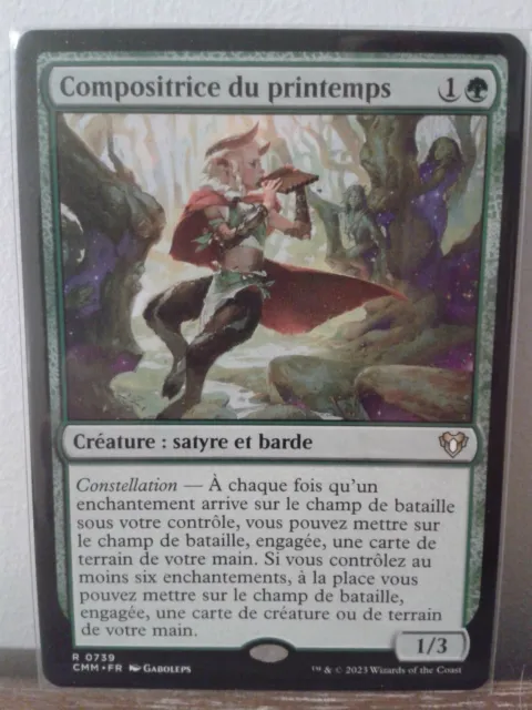 MTG - Composer of Spring (V.1) Commander Masters: Extras / NM / VF