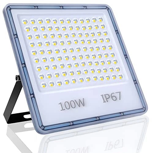 YIQIBRO Faretto LED da Esterno 100W Faro LED Esterno IP67 Impermeabile Ultra ...