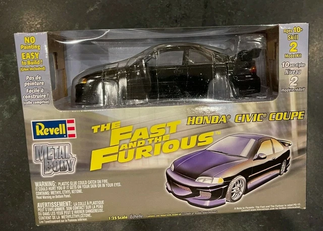 REVELL 1/25 FAST & the Furious Honda Civic Coupe Metal Body