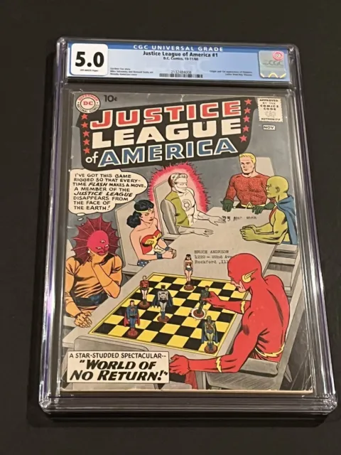 1960 Dc Comics Justice League Of America #1 Origin 1St App Despero Cgc 5.0