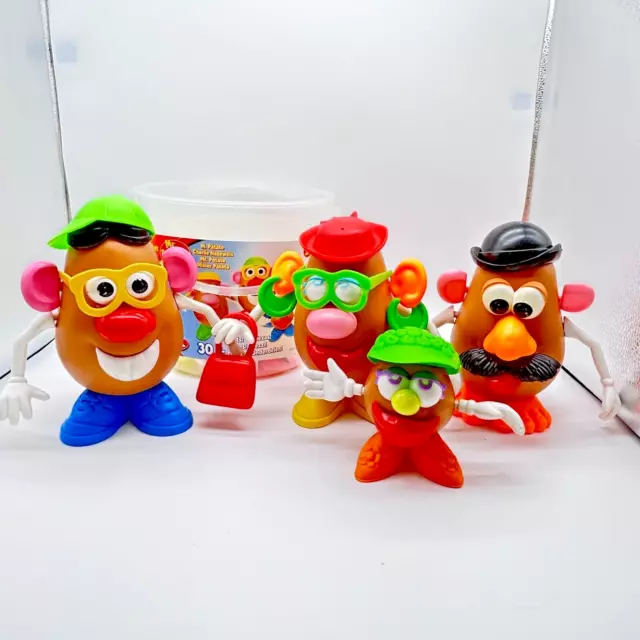 Mr / Mrs Potato Head Bundle + Accessories - Mostly Vintage  Playskool + Bucket