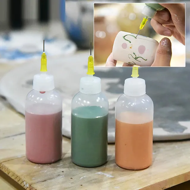 Life Ceramic Tools Squeezing Mud Bottle Point Line Decorative DIY Ceramic ToBLN