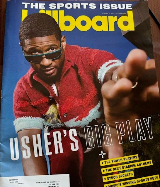BILLBOARD MAGAZINE FEBRUARY 10, 2024 USHER Cover The sports issue
