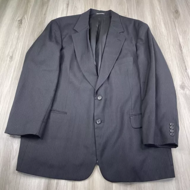 GIORGIO Armani Wool Blazer Jacket Men’s Size 44 Striped 2 Button Blazer Jacket
