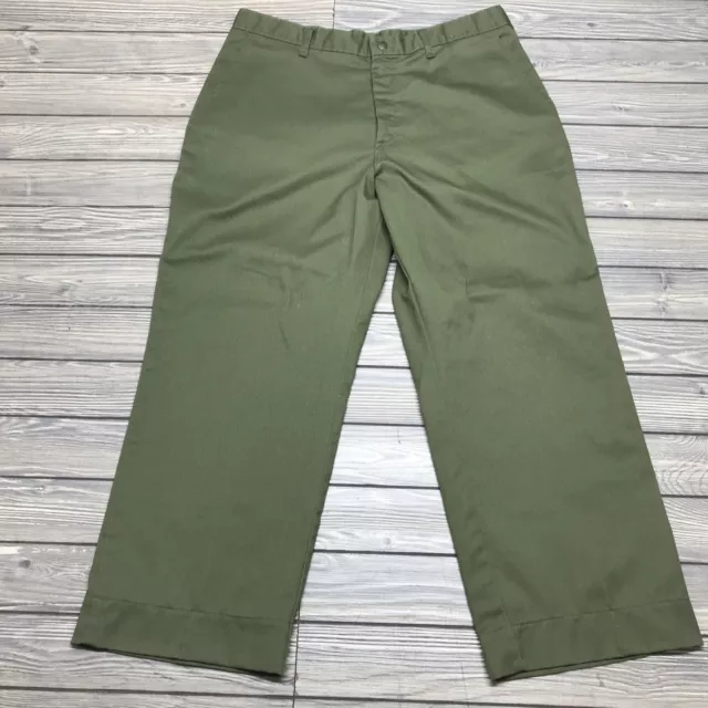 BSA Boy Scouts of America Official Uniform Pants Size 36x27 Dark Olive Green