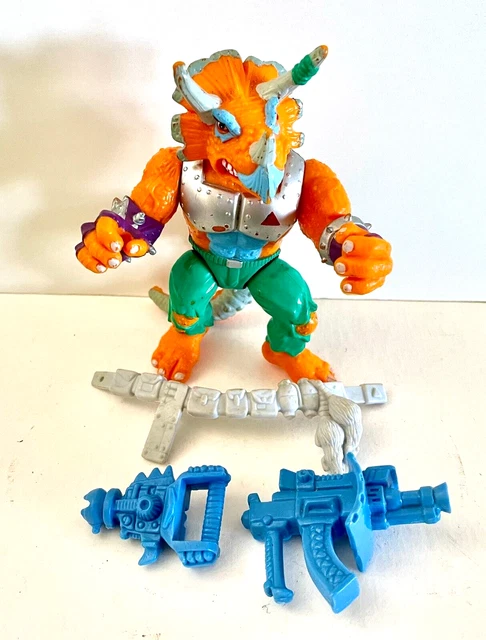 1990 TMNT Triceraton Teenage Mutant Ninja Turtles Vintage Figure