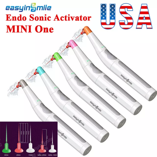 Dental Endo Sonic Activator Root Ultrasonic Clean Endodontic Irrigator + 60 Tips