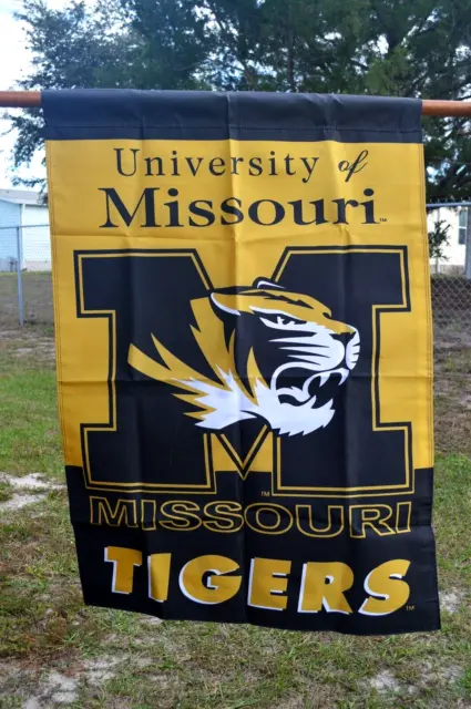 University of Missouri MIZZOU Tigers Flag Banner Vertical 30" x 42" Double Sided