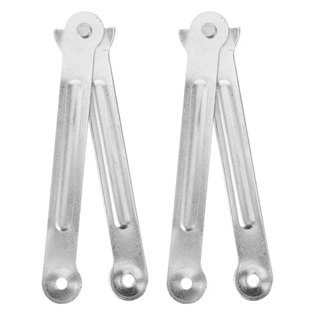 4 Cerniere Pieghevoli In Acciaio Inox 40x60 Mm Per Porte In Legno, Armadi, Finestre - Con Viti Incluse