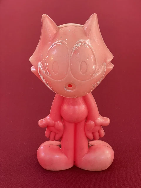 Ancien Jouet Mécanique Félix Le Chat Des Années 60 Par Max CARL – Édition Rare