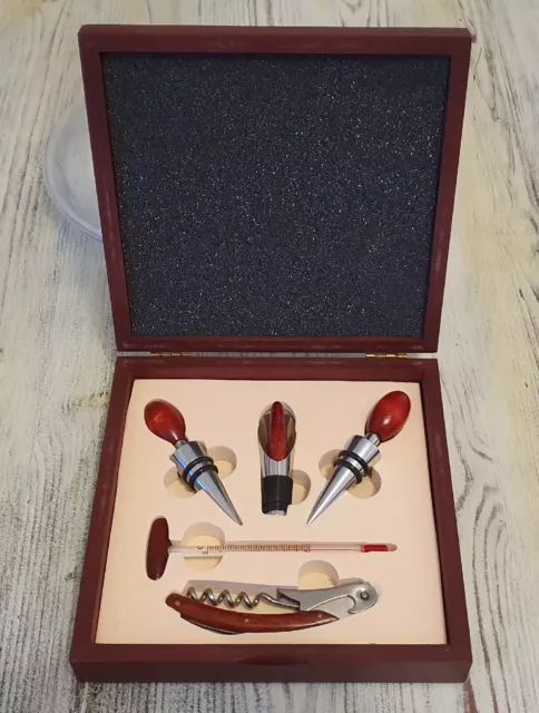 Scatola Box Set 5 Pezzi Per Somelier Vino