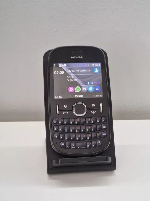 Nokia Asha 201 - Black (3 UK Locked) Smartphone Mobile Qwerty