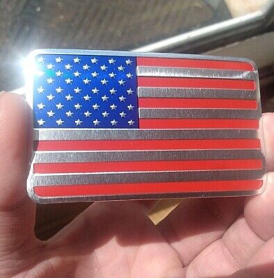 3D American Flag Decal Sticker Emblem Metal Badge Decal Car truck SUV (3"x2")