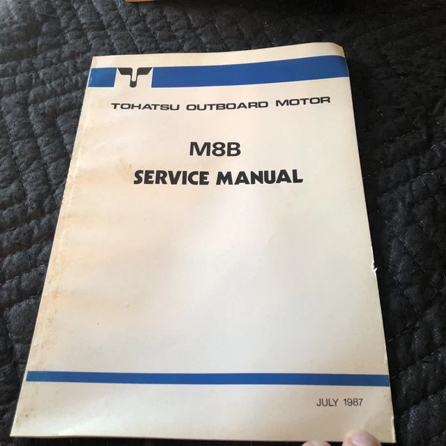 Tohatsu Outboard Boat Motor service Manual M8B