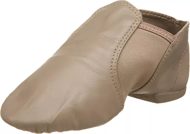 Dance  Shoes Size 5 Capezio CG15A Tan Jazz Slip On Musical Theater Leather Side