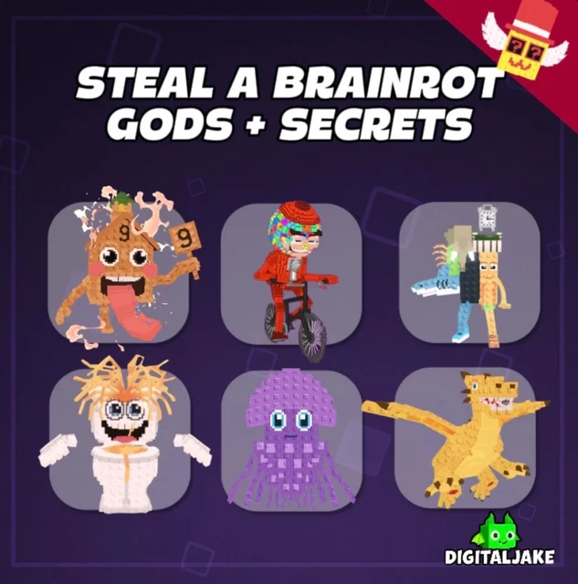 Sab Secret Brain Rots STEAL A BRAINROT | ALL GODLY + SECRETS💥 | SAB | Fast 🚀 $21.07 - PicClick CA