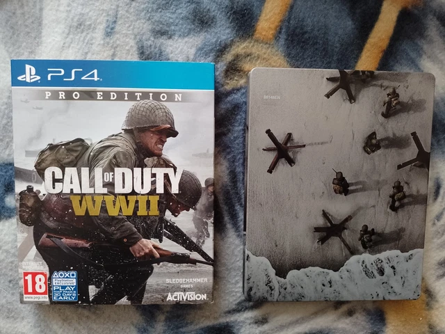 Call Of Duty WWII Pro Edition Sony PS4 Playstation 4 Steelbook World War 2 Rare