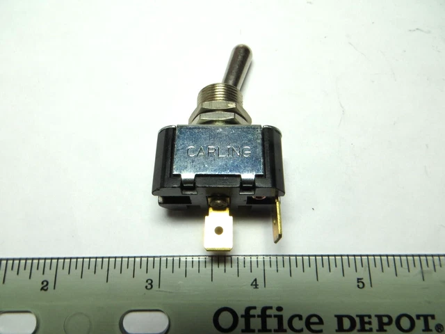 Carling Toggle Switch 10A/250VAC 15A/125VAC 3/4HP 120-240VAC ON/OFF