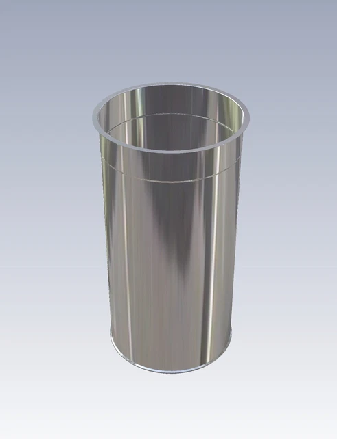 Wäscheschacht - Endrohr, Durchmesser DN250, Länge 490mm
