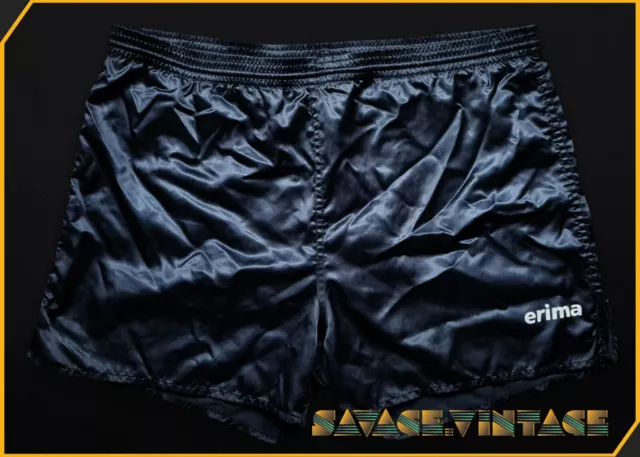 /// Pantalones Cortos Erima De Colección D7 L Xl Retro Velocista Racer Brillantes Deportes Años 80 ///