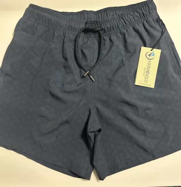 Men’s Swim Trunks Harmonqlo Abruka Swim Trunks Size M Medium In Mens NWT Blue.