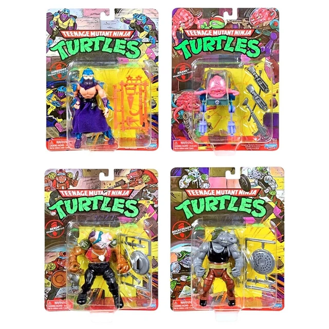 TMNT TEENAGE MUTANT Ninja Turtles 4 Pack Shredder, Krang, Bebop