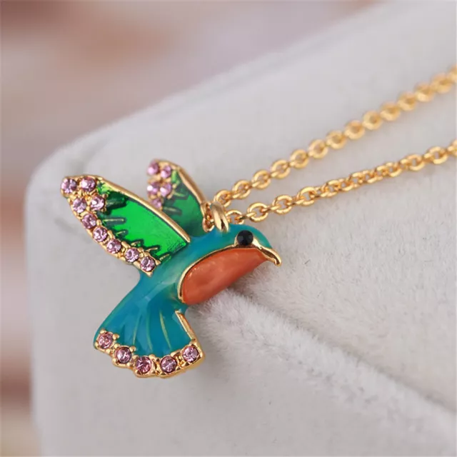 Kate Spade Scenic Route Hummingbird Mini Enamel glaze Pendant Necklace