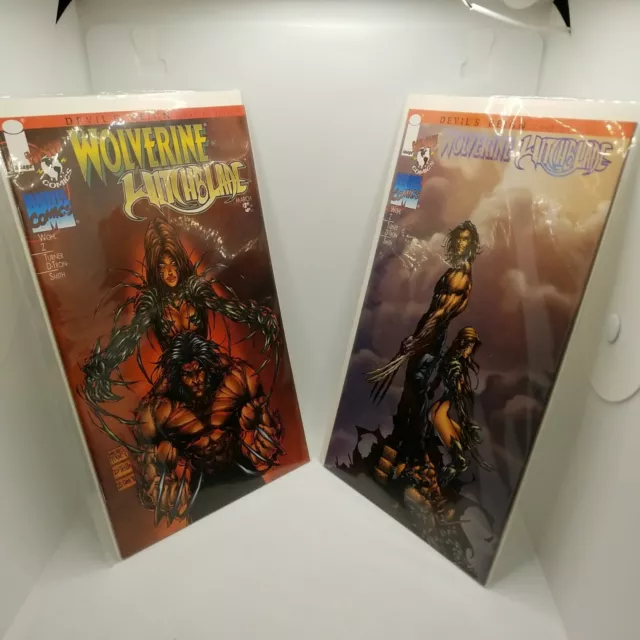 Wolverine Witchblade Devil's Reign Chapter 5 Lot of 2 Cover Variants 1997 Marvel