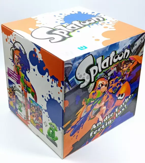 Splatoon Wii U Aufsteller Original Werbung Nintendo Deko Würfel Promo Pappe