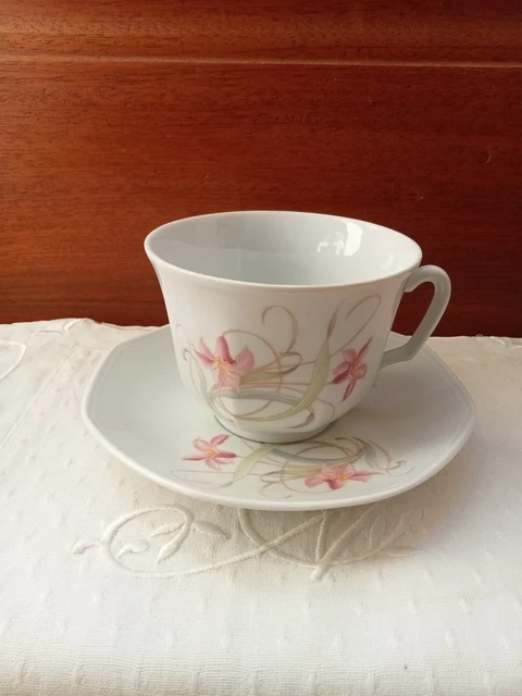 YBK Tech Tasse à petit-déjeuner en porcelaine anglaise avec soucoupe et