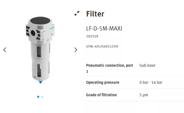 Festo Filter - LF-D-5M-MAXI (192559)