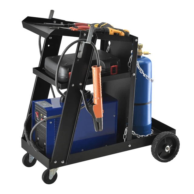 [pro.tec] carrello per saldatura carrello da officina carrello per saldatrici saldatrice 3 piani