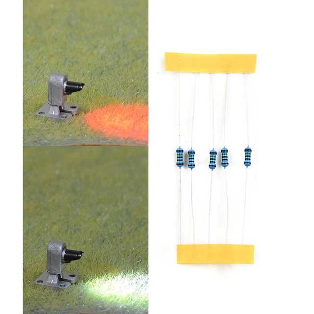 Kit De 5 Lampes DEL Vintage Pour Train Miniature échelle HO - Néons Décoratifs - Neuf