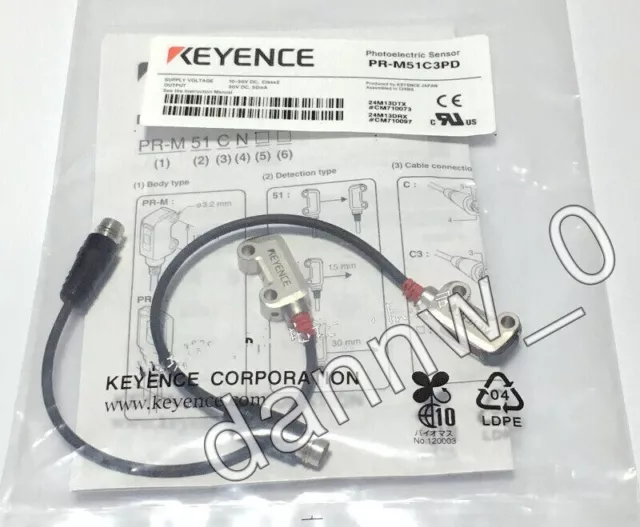 New In Box KEYENCE PR-M51C3PD Photoelectric Sensor Switch