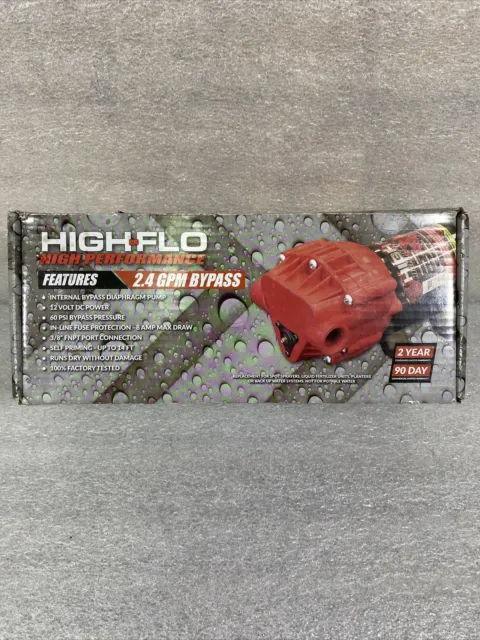 High-Flo High Performance 2.4GPM Internal Bypass Diaphragm Pump 5151089 NEW-