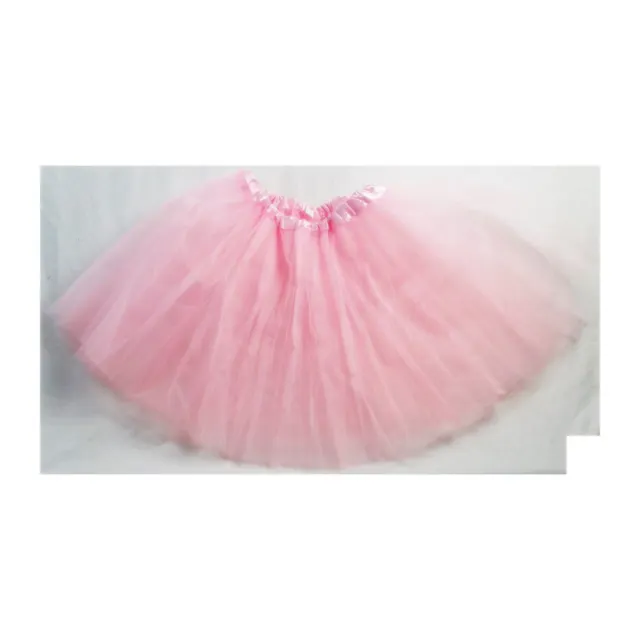 Quality Ladies Girls Kids TUTU Skirt Fancy Skirt Dress Up Party 3 Layers Pink
