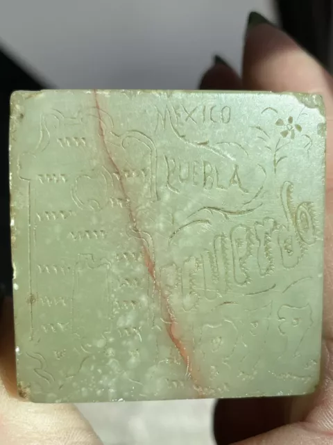 Antique Mexican Souvenir-1892 Recuerdo Puebla Paperweight