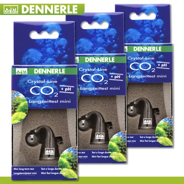 3 X Dennerle Crystal-Line Co ₂ Test Longue Durée Mini- Accessoire Aquarium