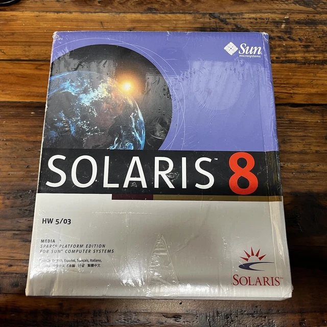 NEW Sun Microsystems Solaris 8 Media Sparc Platform Edition - Factory Sealed