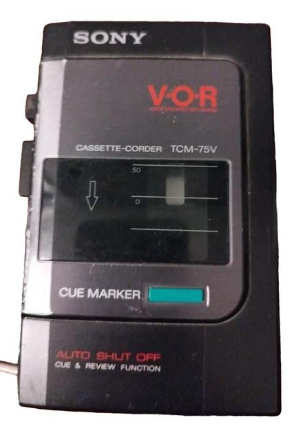 Walkman Sony TCM-75V Vintage Pour Pièces – Lecteur/enregistreur Cassette – Japon