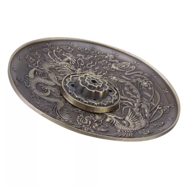 1 Sturdy Zinc Alloy Incense Holder With Dragon Pattern For Bedroom Templ DE NED