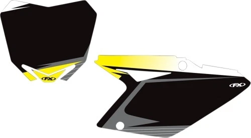Factory Effex Graphic Number Plate Backgrounds Black 12-64434* Pre-Cut |